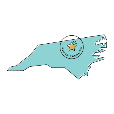 a North Carolina state outline